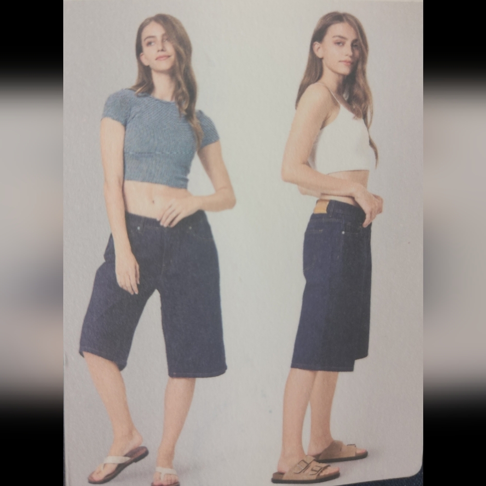 Witty Fox 90's Baggy Dad Jorts Denim 13/31